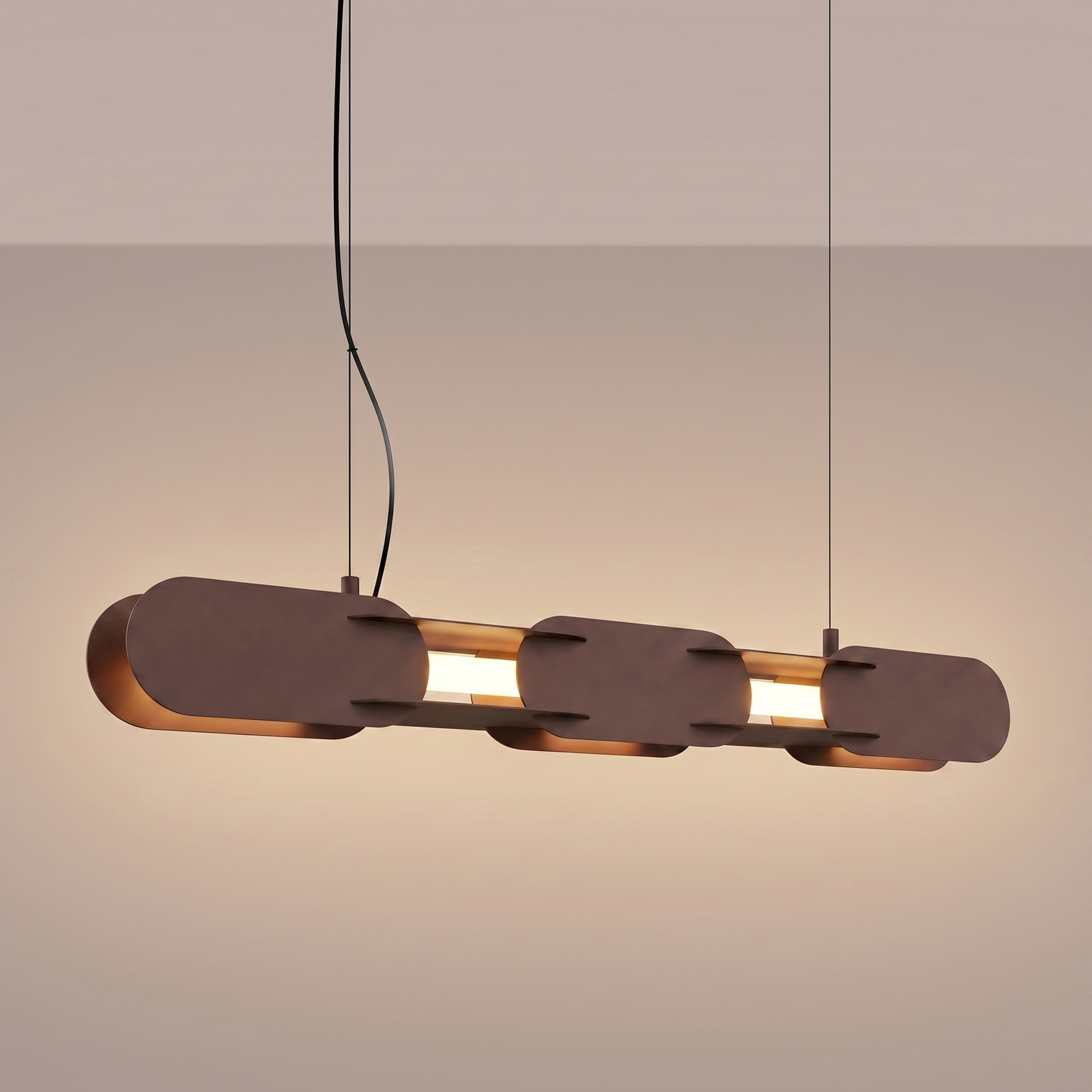 Lampa wisząca CHAIN 91 brązowa LED 3000K - obrazek 4