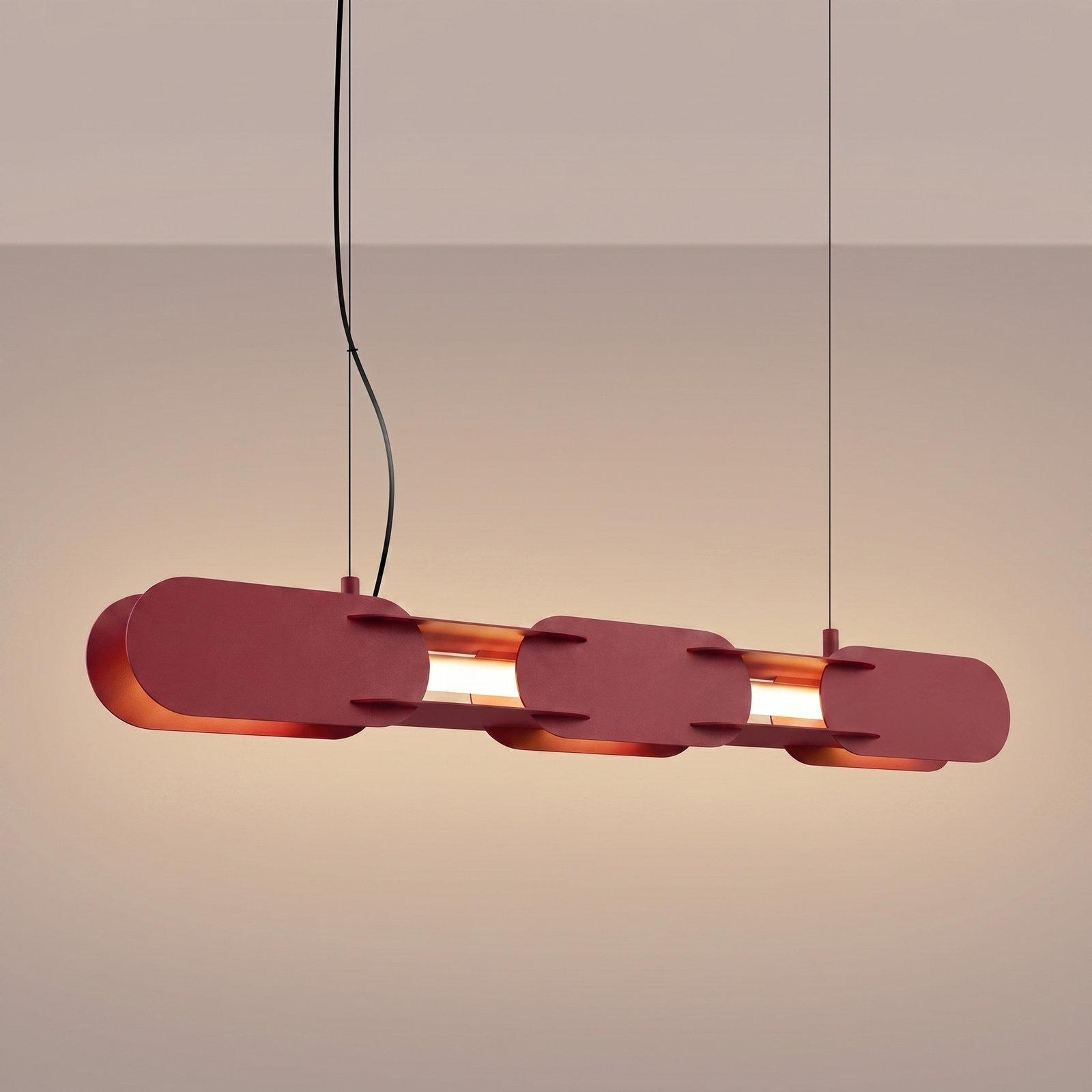 Lampa wisząca CHAIN 91 burgund LED 3000K - obrazek 4