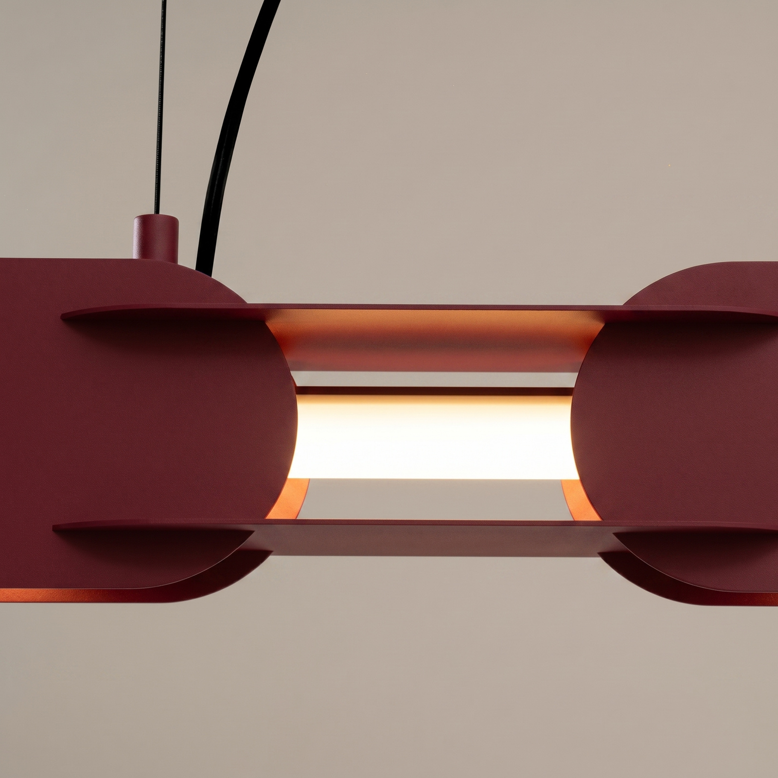 Lampa wisząca CHAIN 91 burgund LED 3000K - obrazek 5