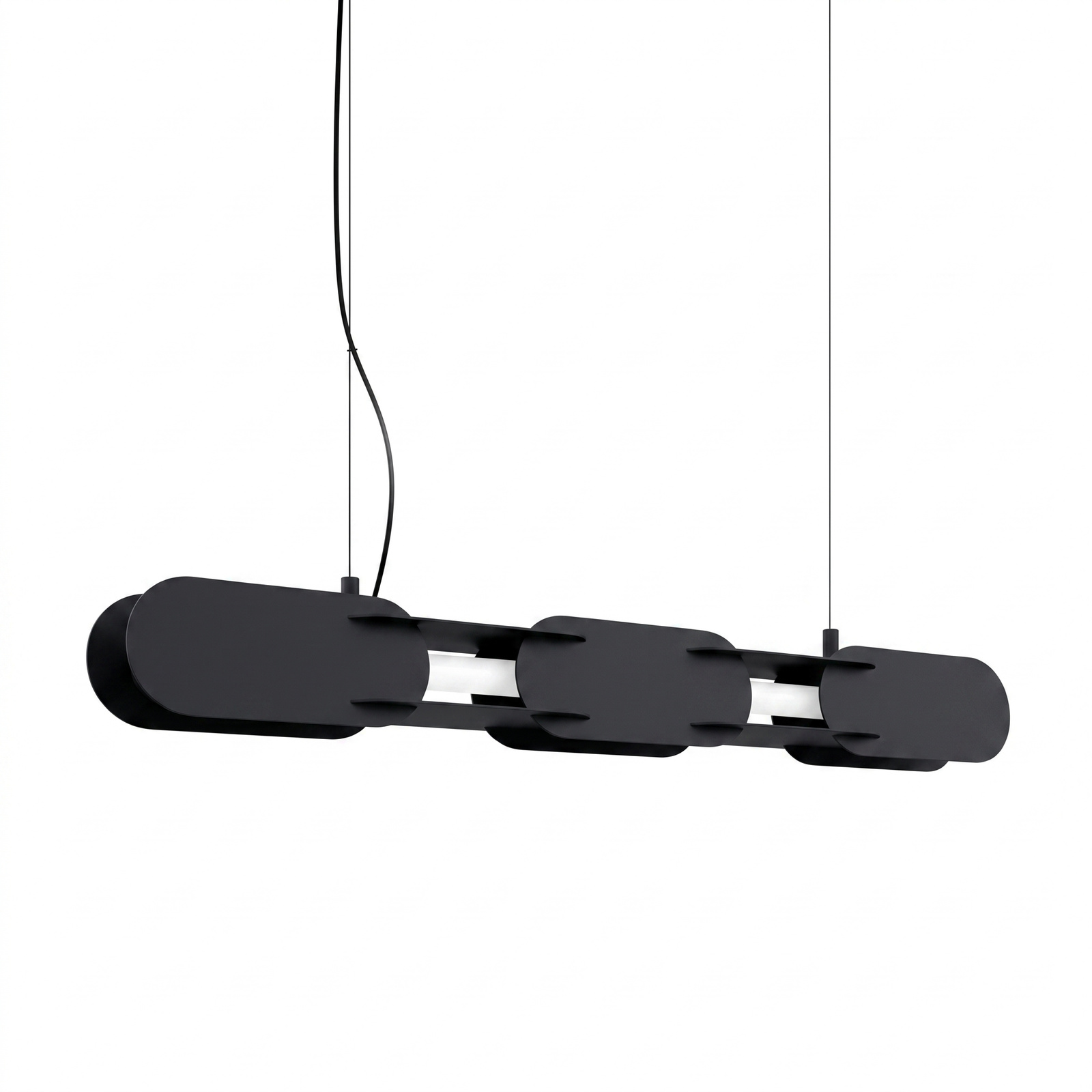 Lampa wisząca CHAIN 91 czarna LED 3000K