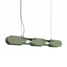 Lampa wisząca CHAIN 91 zielona oliwka LED 3000K