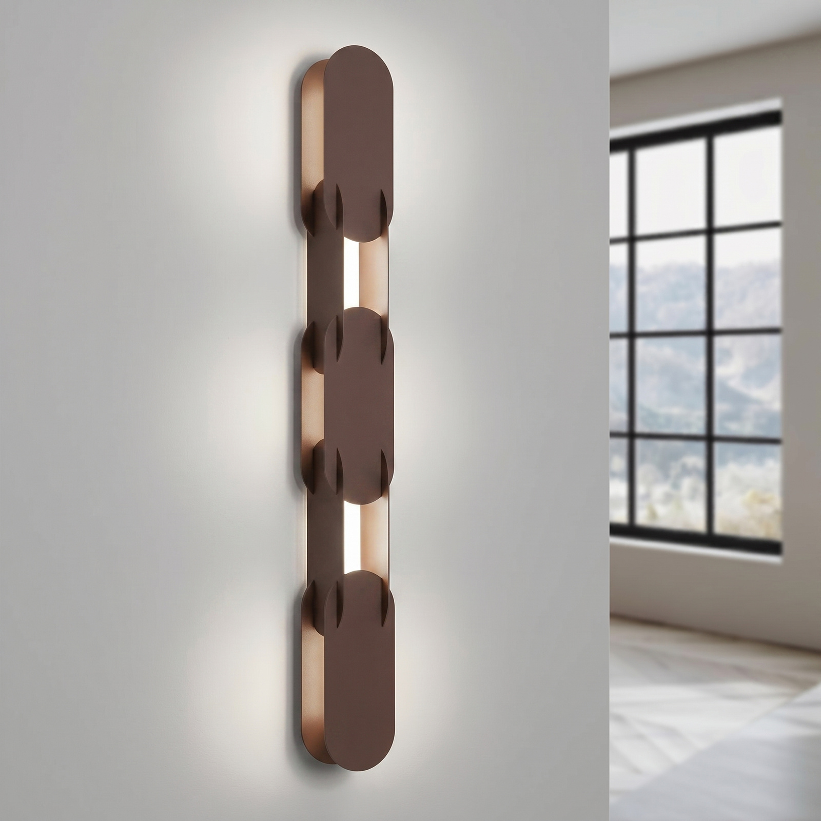Kinkiet CHAIN 91 brązowy LED 4000K - obrazek 4