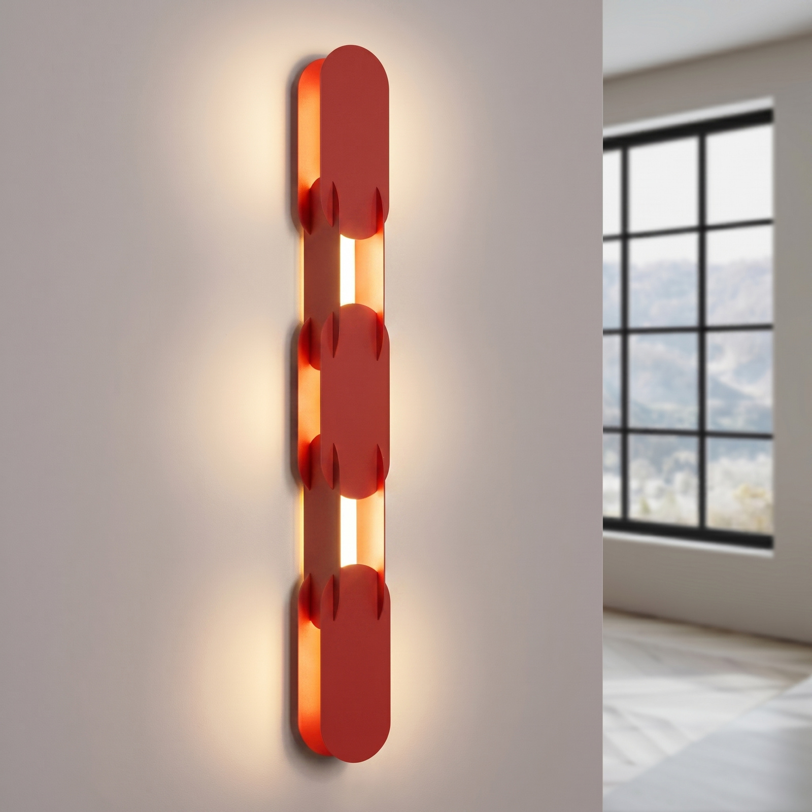 Kinkiet CHAIN 91 czerwony LED 4000K - obrazek 4