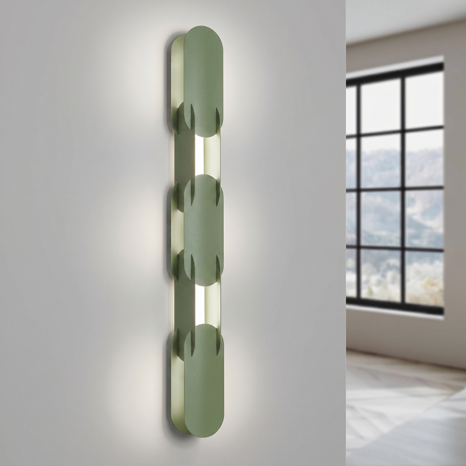 Kinkiet CHAIN 91 zielony oliwkowy LED 4000K - obrazek 4