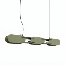 Lampa wisząca CHAIN 91 zielona oliwka LED 4000K