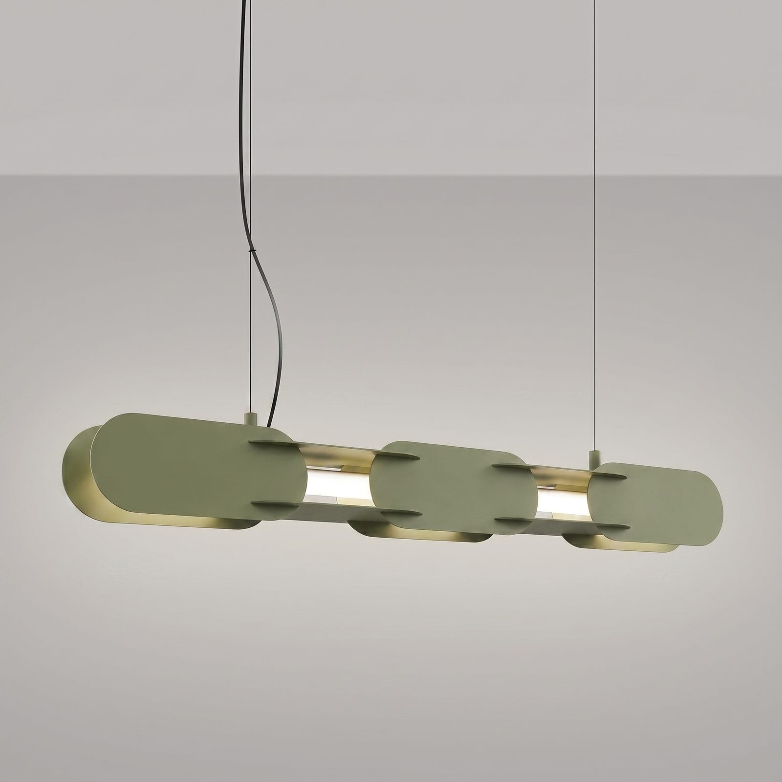 Lampa wisząca CHAIN 91 zielona oliwka LED 4000K - obrazek 4