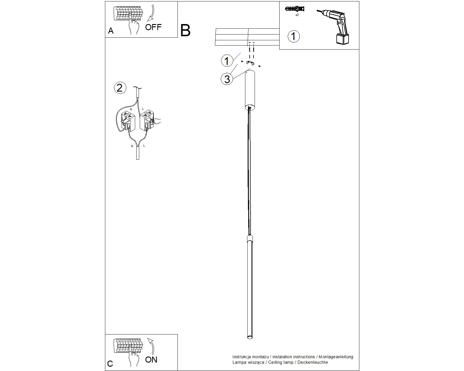 Lampa wisząca TRANG 75 burgund LED 3000K - obrazek 8