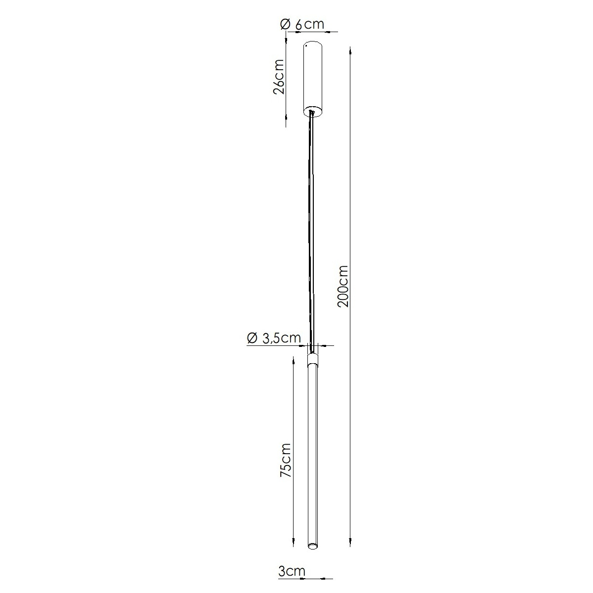 Lampa wisząca TRANG 75 mocca LED 3000K - obrazek 7