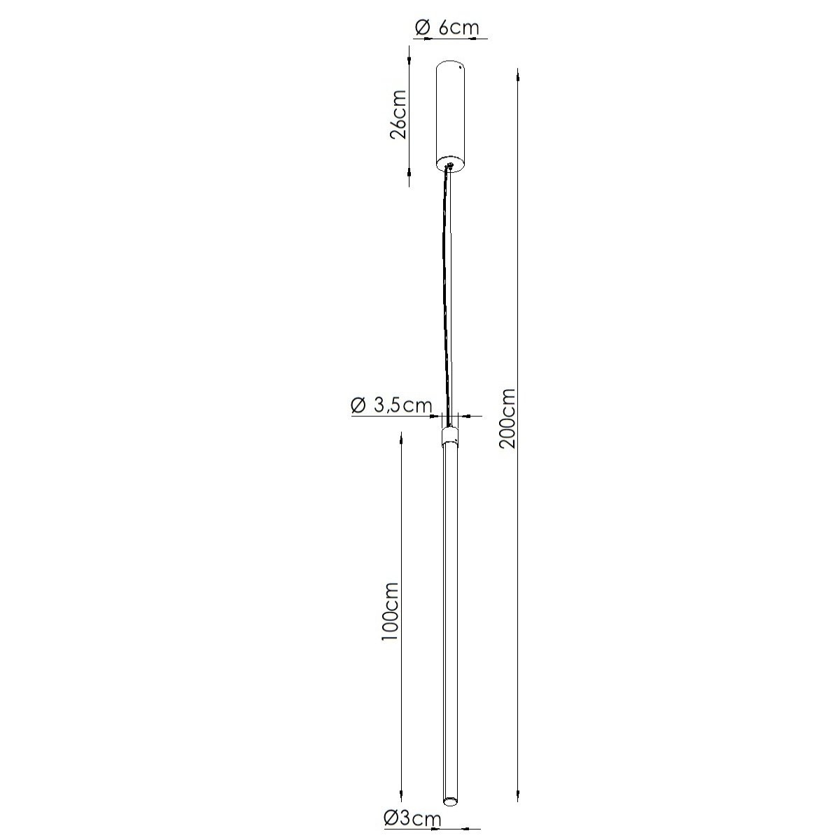 Lampa wisząca TRANG 100 taupe LED 3000K - obrazek 7