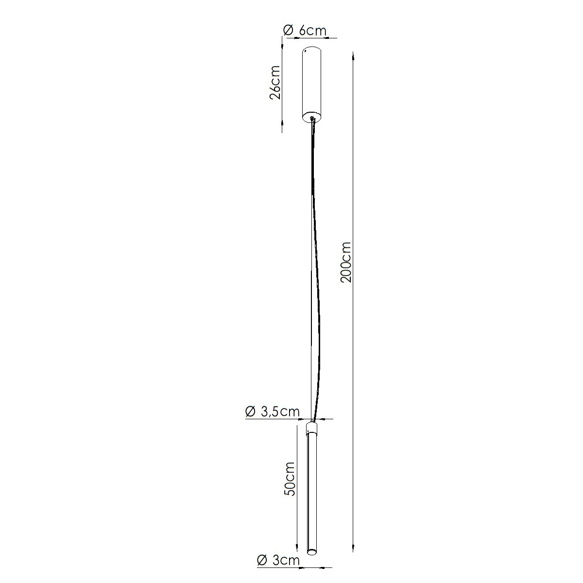 Lampa wisząca TRANG 50 biała LED 4000K - obrazek 7