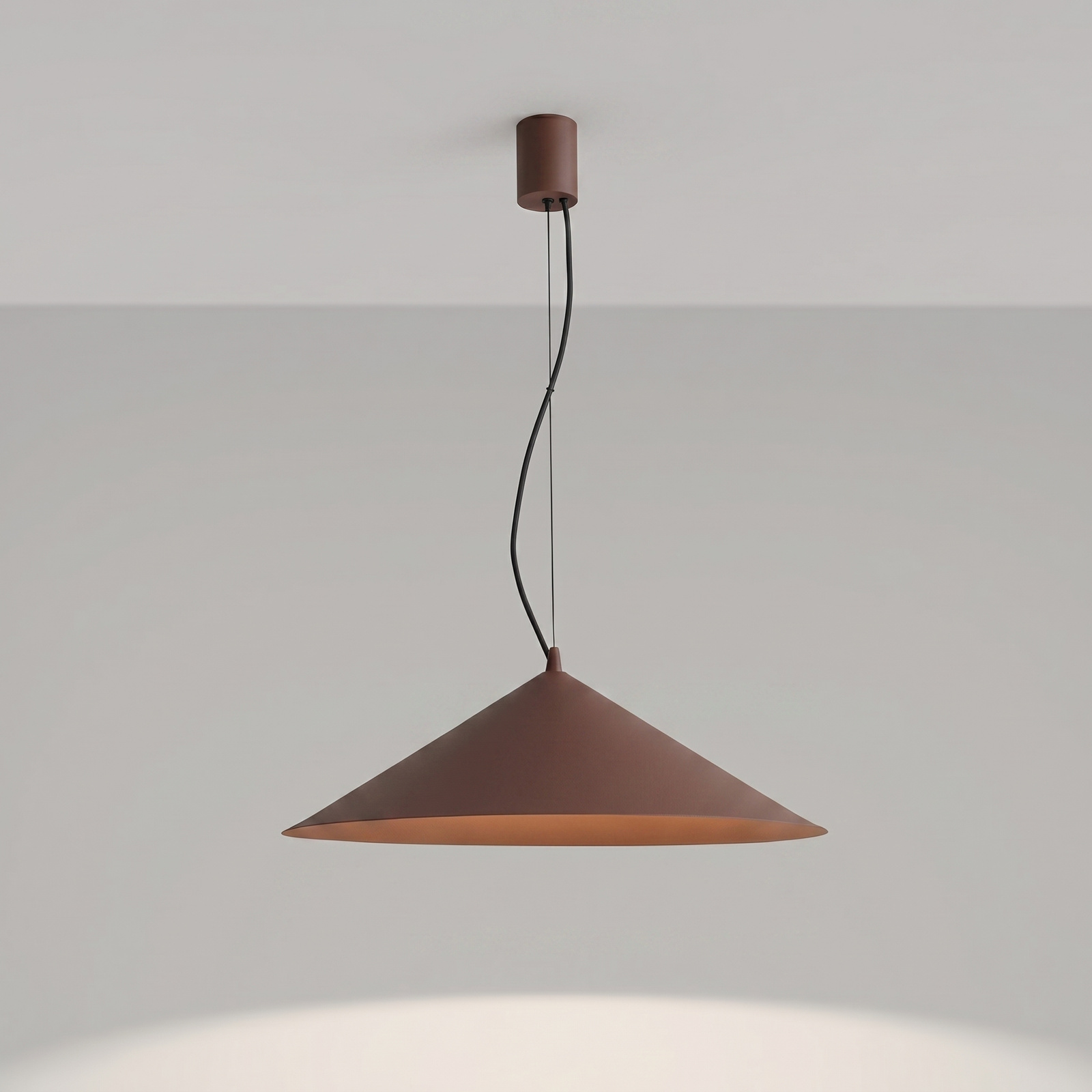 Lampa wisząca FINT brązowa LED 3000K - obrazek 4