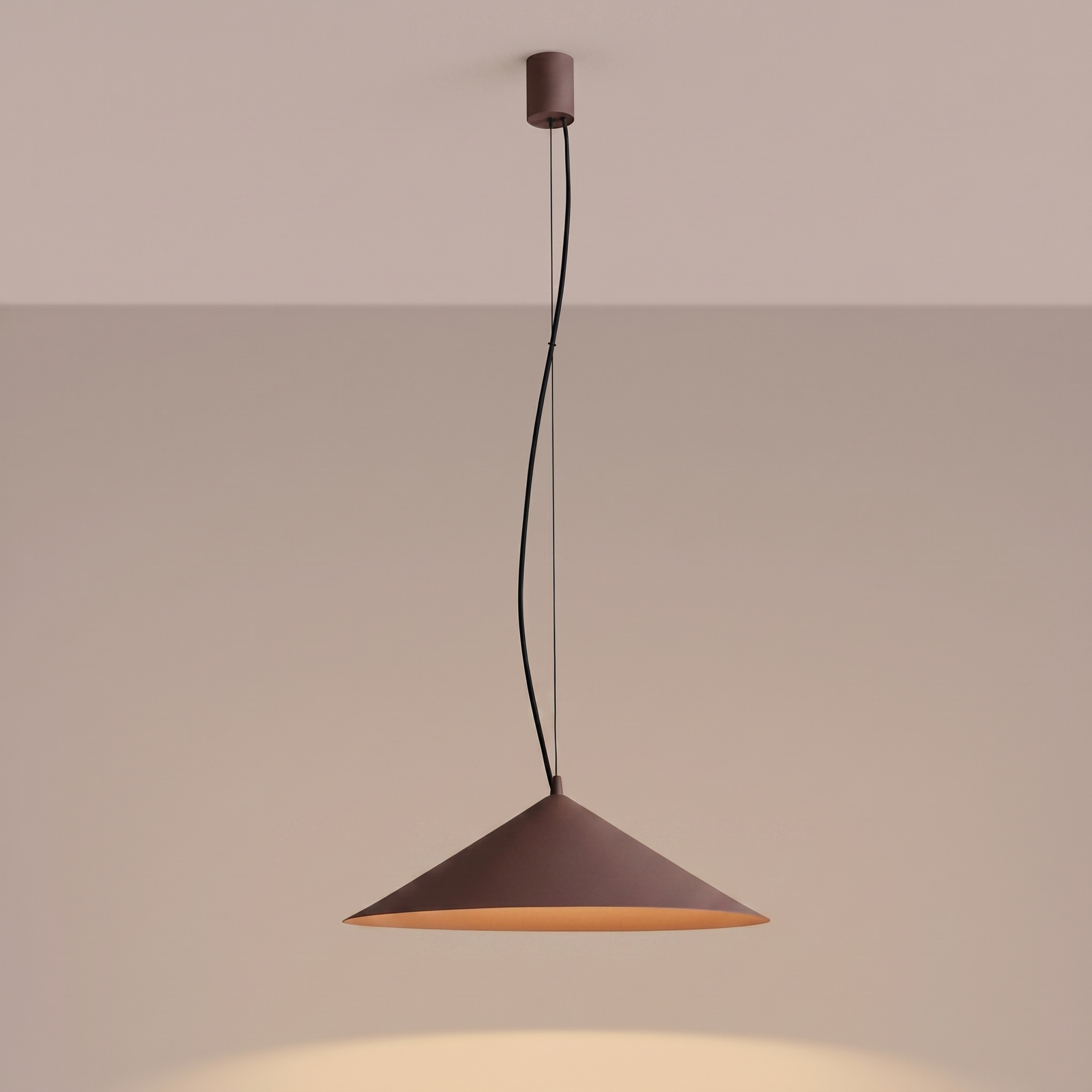 Lampa wisząca FINT brązowa LED 3000K - obrazek 10
