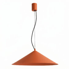 Lampa wisząca FINT ochra czerwona LED 3000K