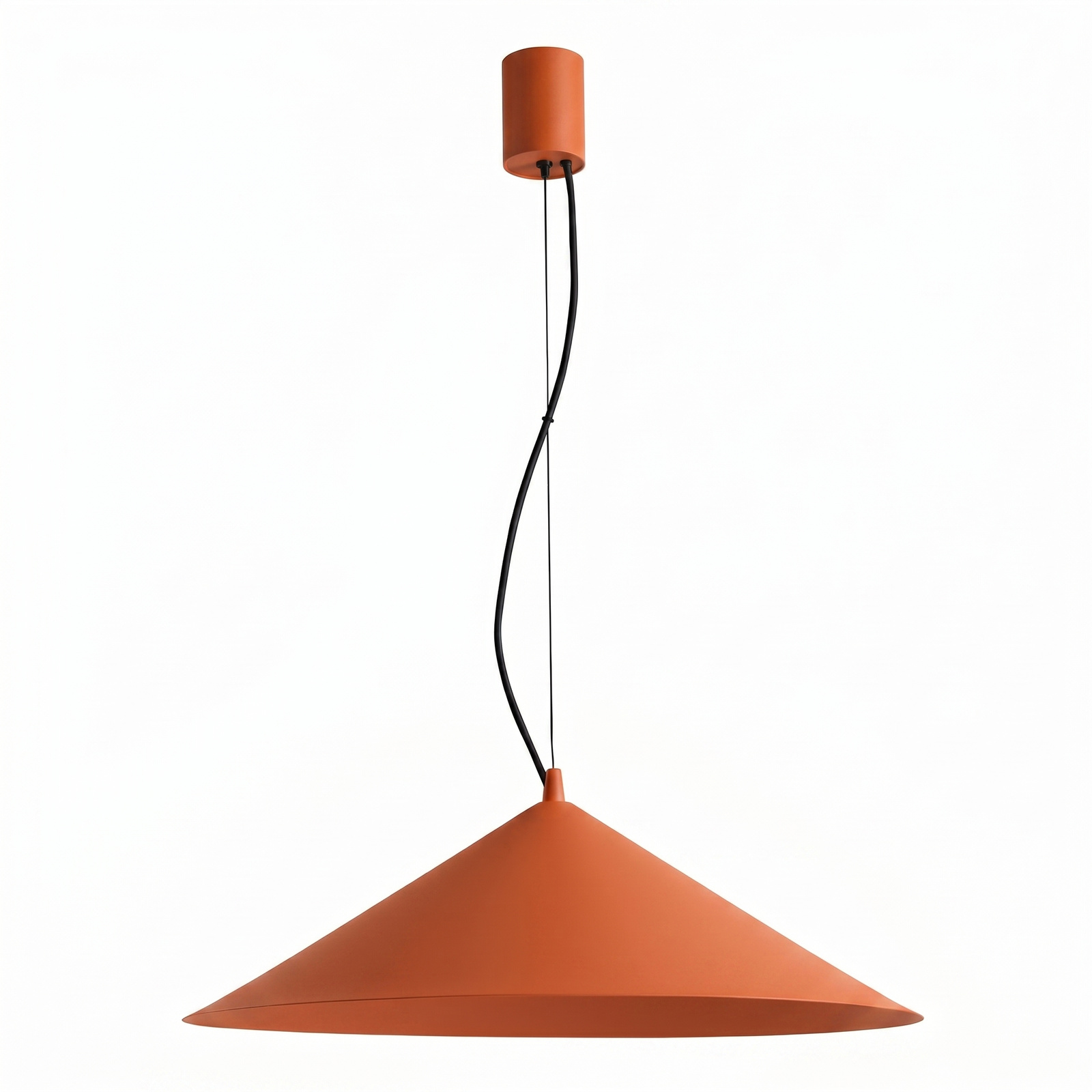 Lampa wisząca FINT ochra czerwona LED 4000K