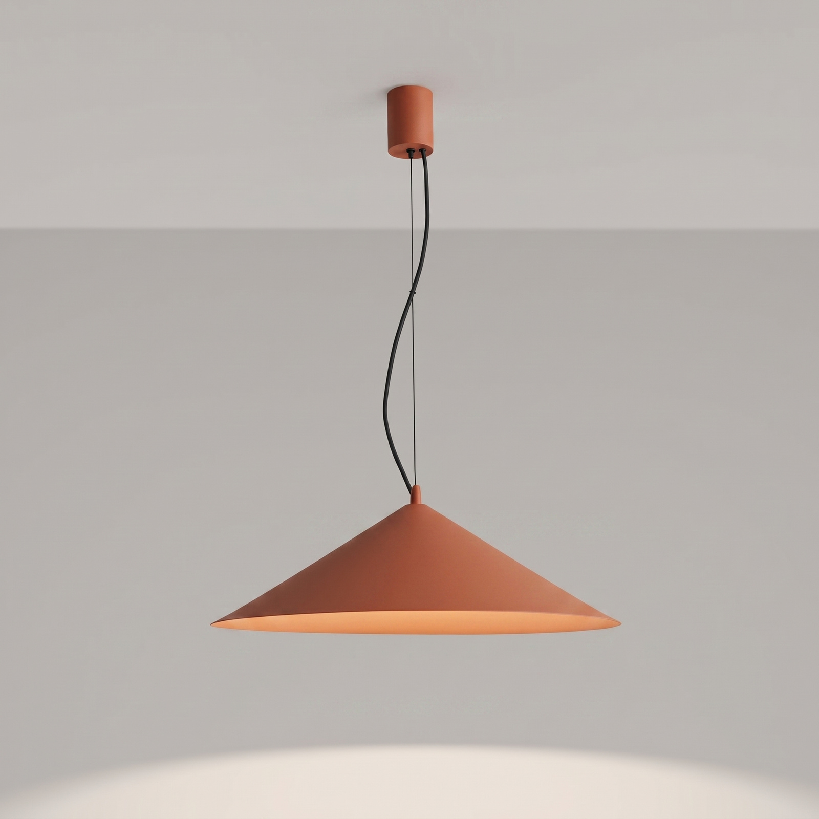 Lampa wisząca FINT ochra czerwona LED 4000K - obrazek 4