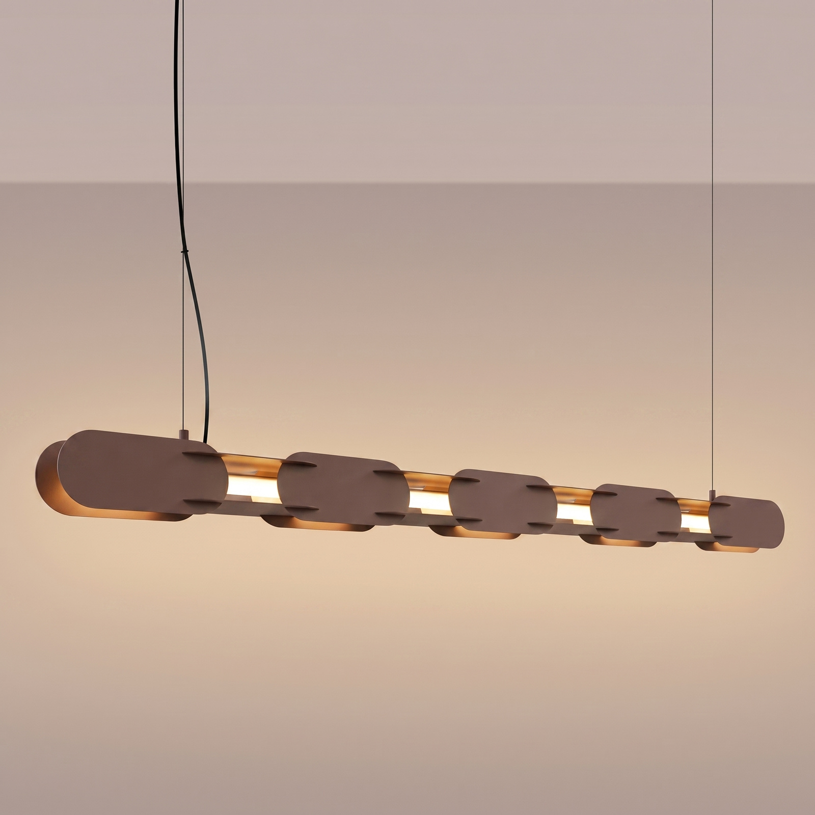 Lampa wisząca CHAIN 158 brązowa LED 3000K - obrazek 4