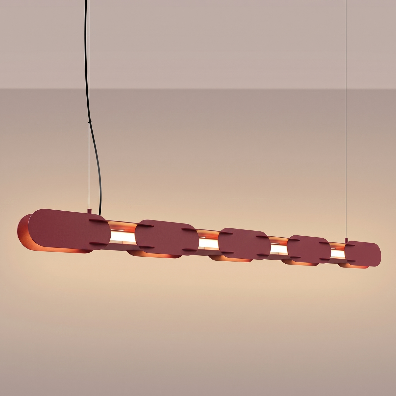 Lampa wisząca CHAIN 158 burgund LED 3000K - obrazek 4