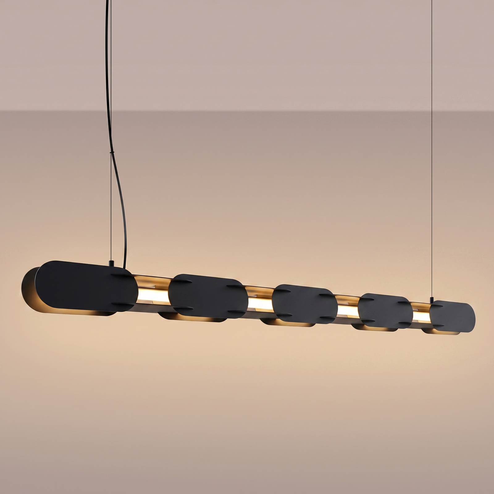 Lampa wisząca CHAIN 158 czarna LED 3000K - obrazek 4