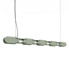 Lampa wisząca CHAIN 158 zielona oliwka LED 3000K
