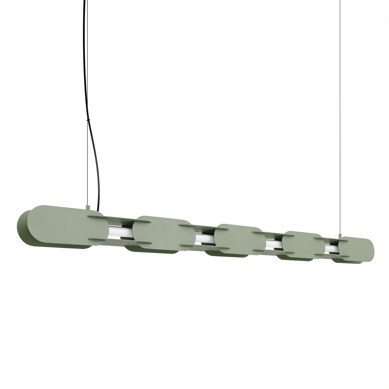 Lampa wisząca CHAIN 158 zielona oliwka LED 3000K