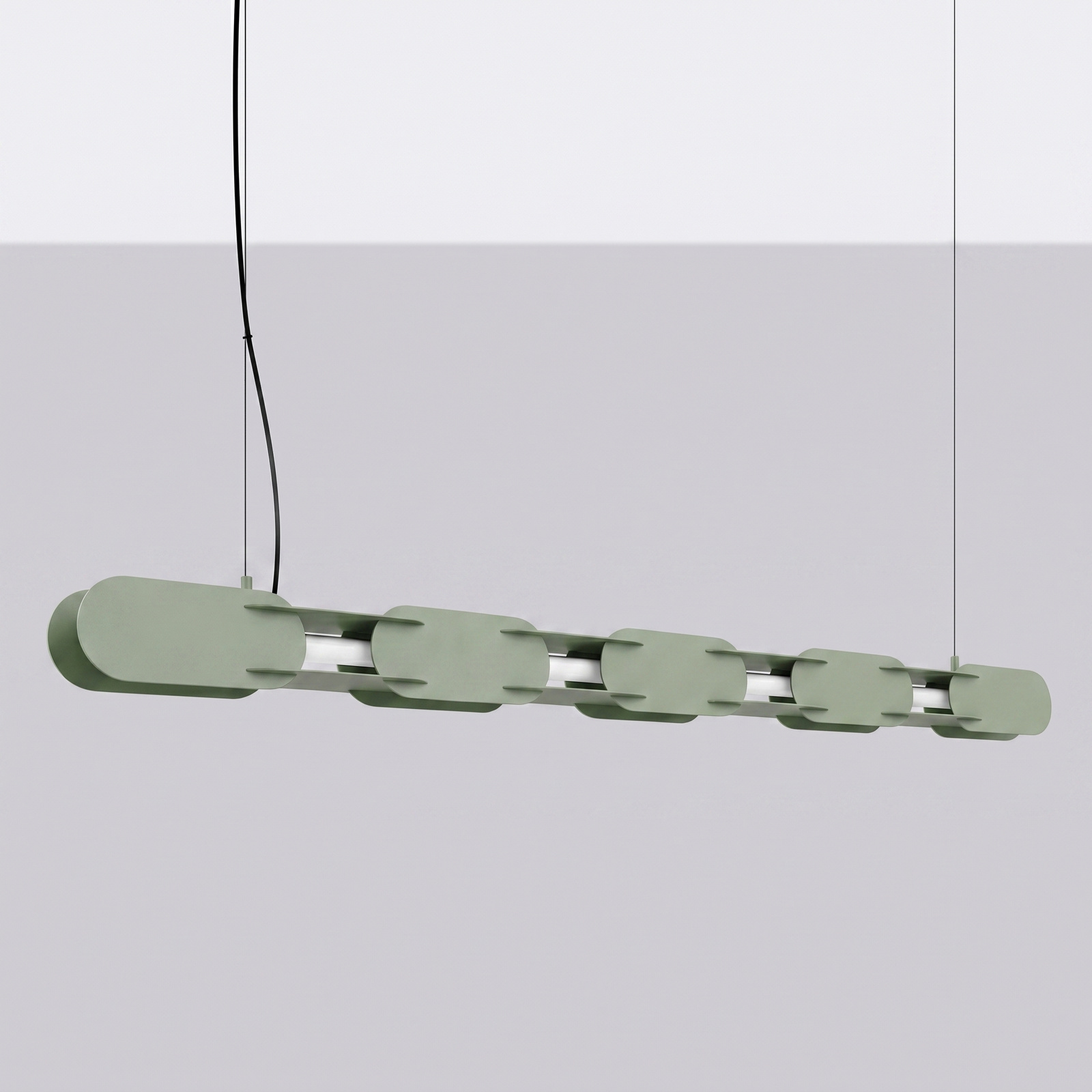 Lampa wisząca CHAIN 158 zielona oliwka LED 3000K - obrazek 3