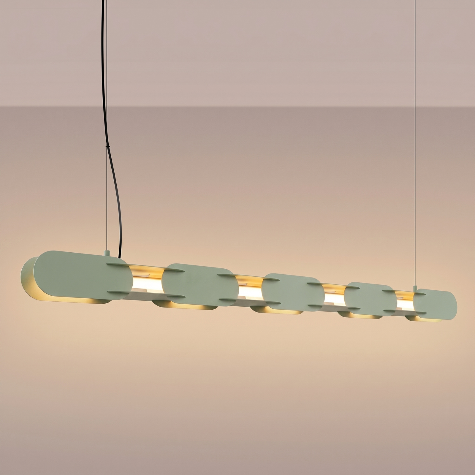 Lampa wisząca CHAIN 158 zielona oliwka LED 3000K - obrazek 4