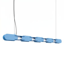 Lampa wisząca CHAIN 158 błękitna LED 4000K