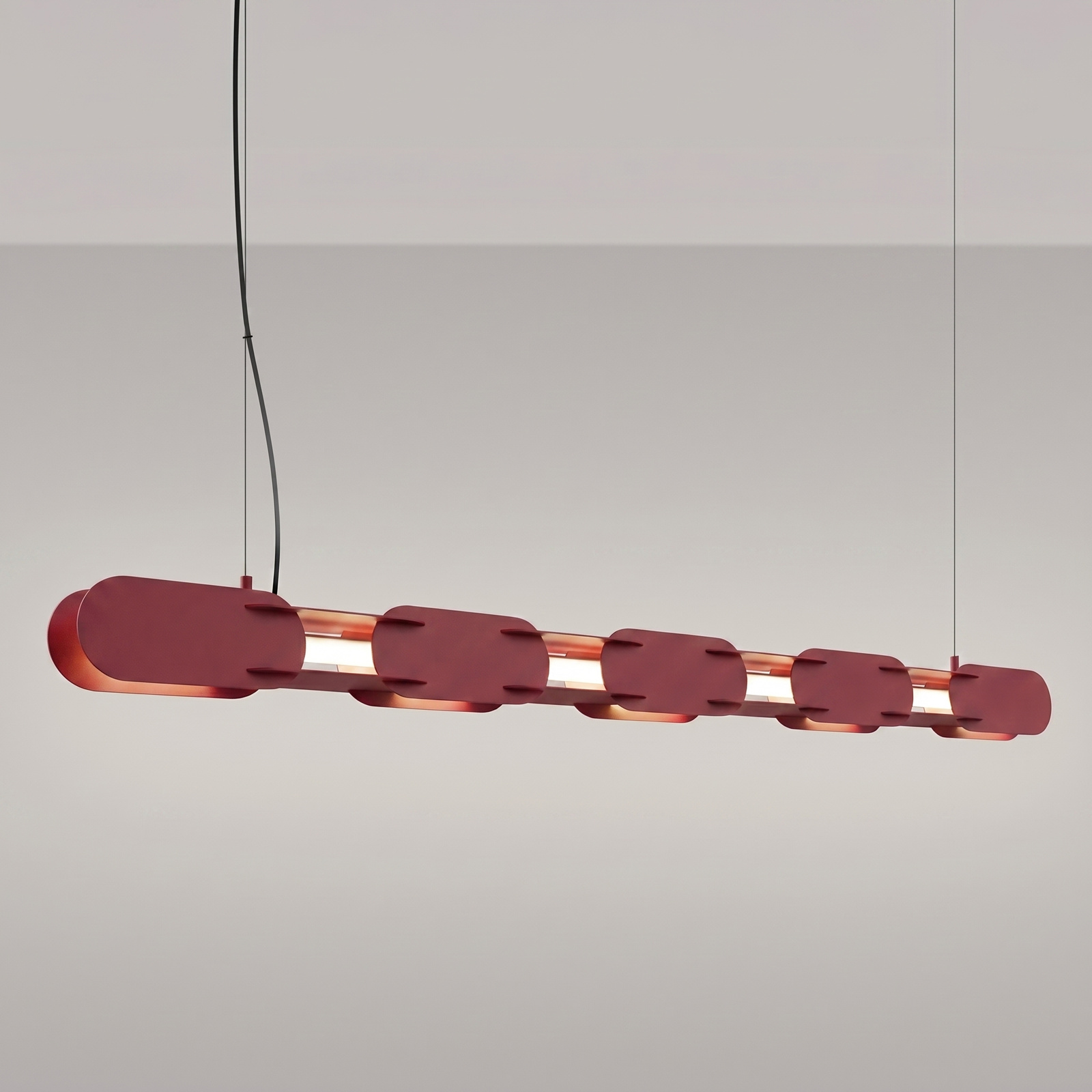 Lampa wisząca CHAIN 158 burgund LED 4000K - obrazek 4