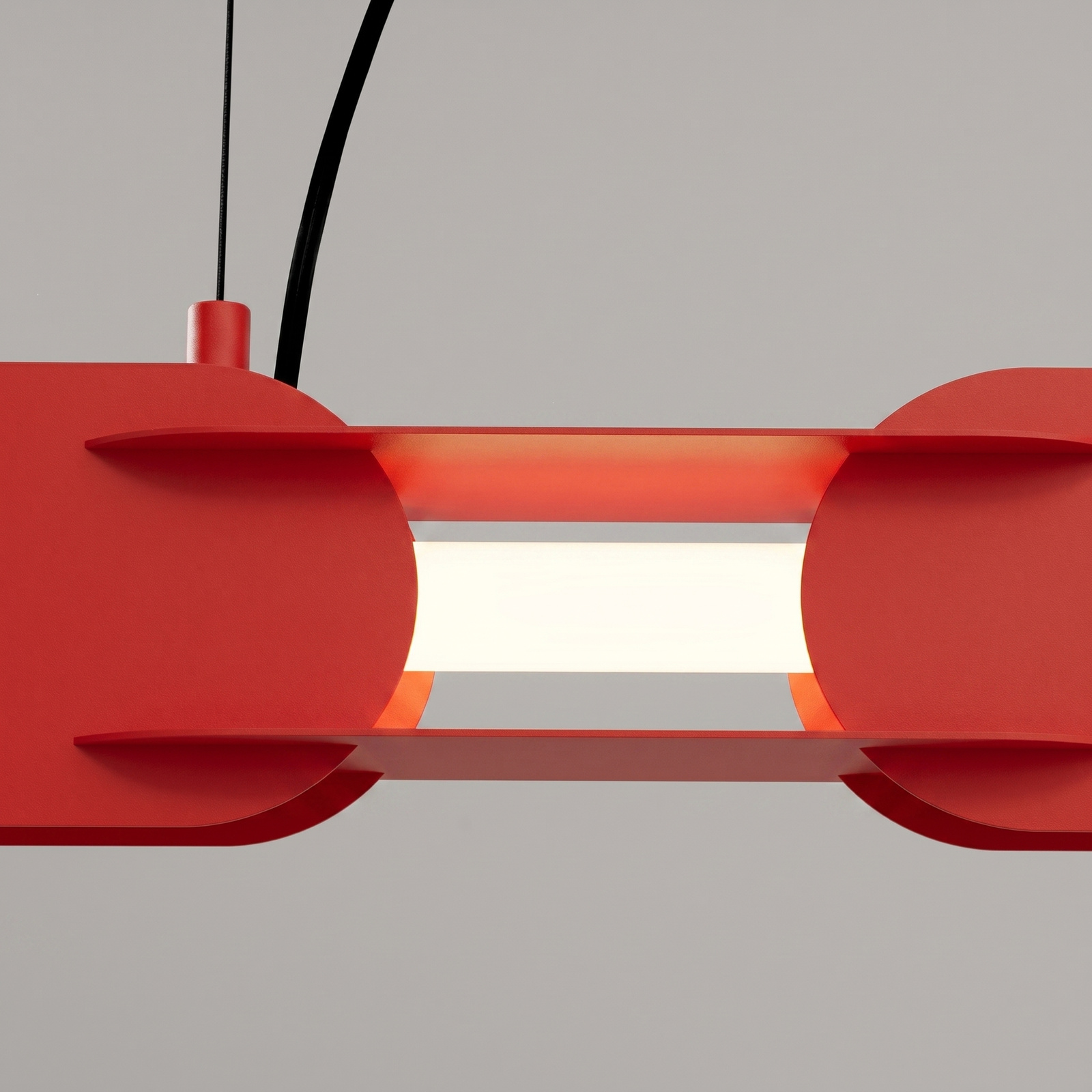 Lampa wisząca CHAIN 158 czerwona LED 4000K - obrazek 5