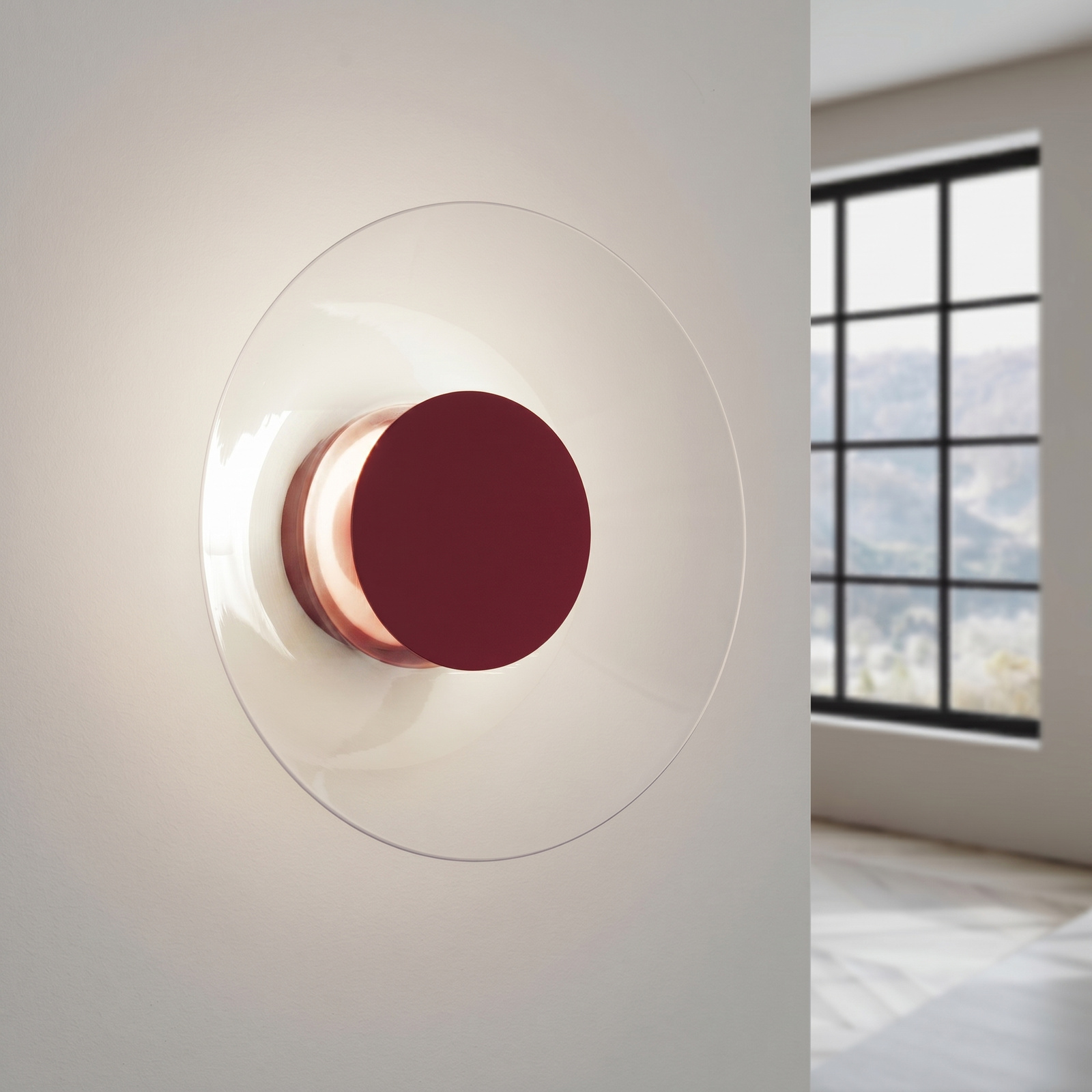 Kinkiet ASTRO burgund LED 4000K - obrazek 4