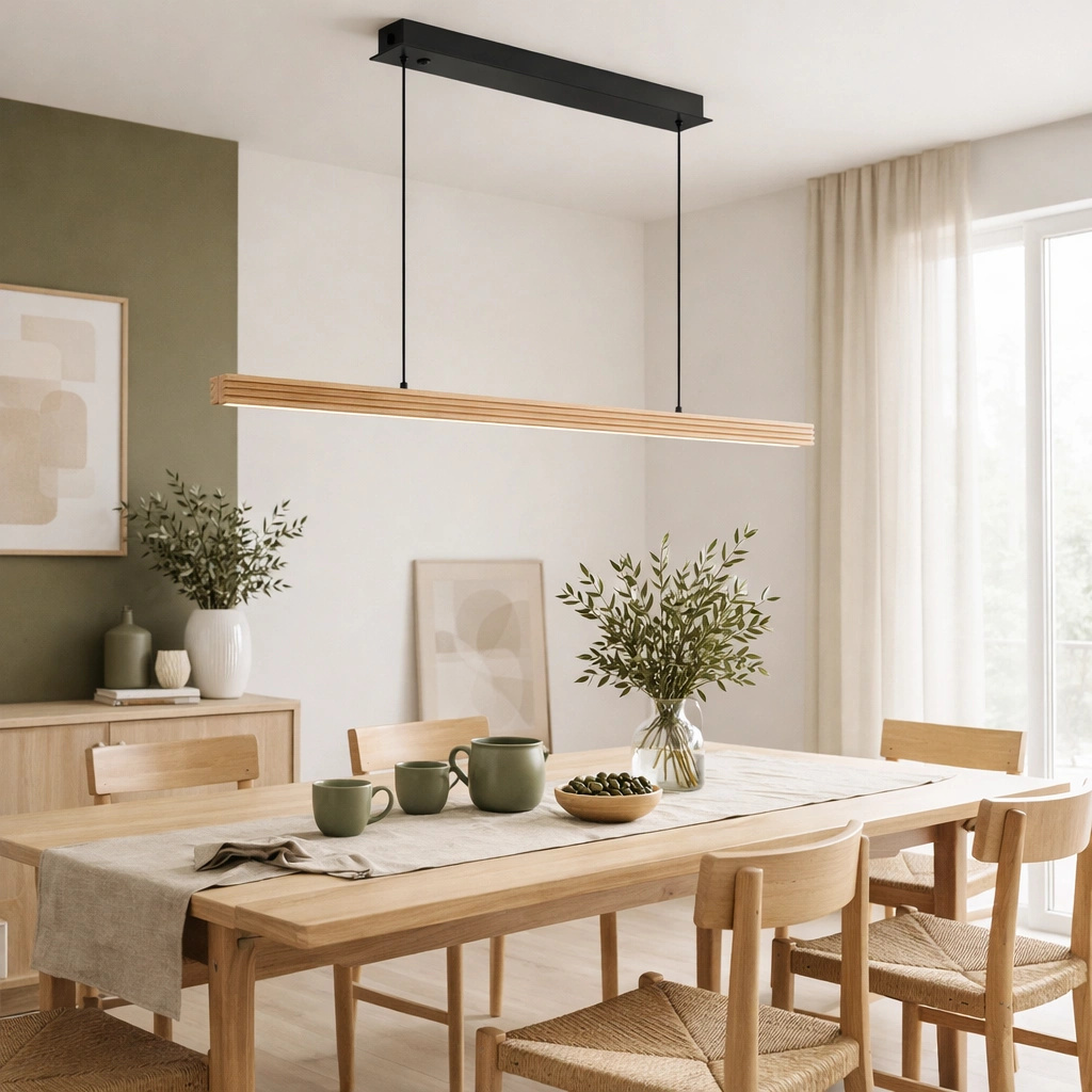 Lampa wisząca drewniana Hotaka No.1 120cm 3k Japandi - obrazek 8