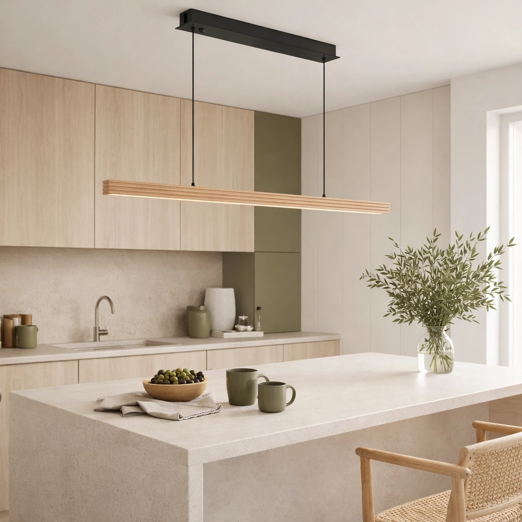 Lampa wisząca drewniana Hotaka No.1 120cm 3k Japandi - obrazek 9