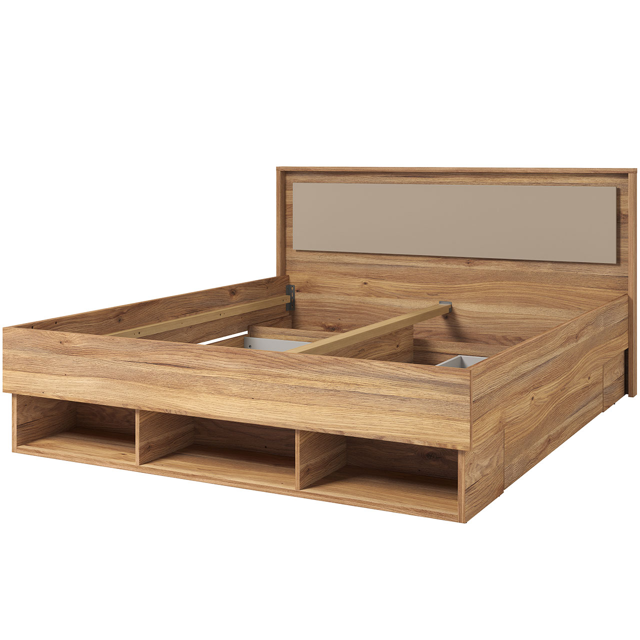 Łóżko 180x200 PRESSIMO 32 dąb mauvella / congo - obrazek 3