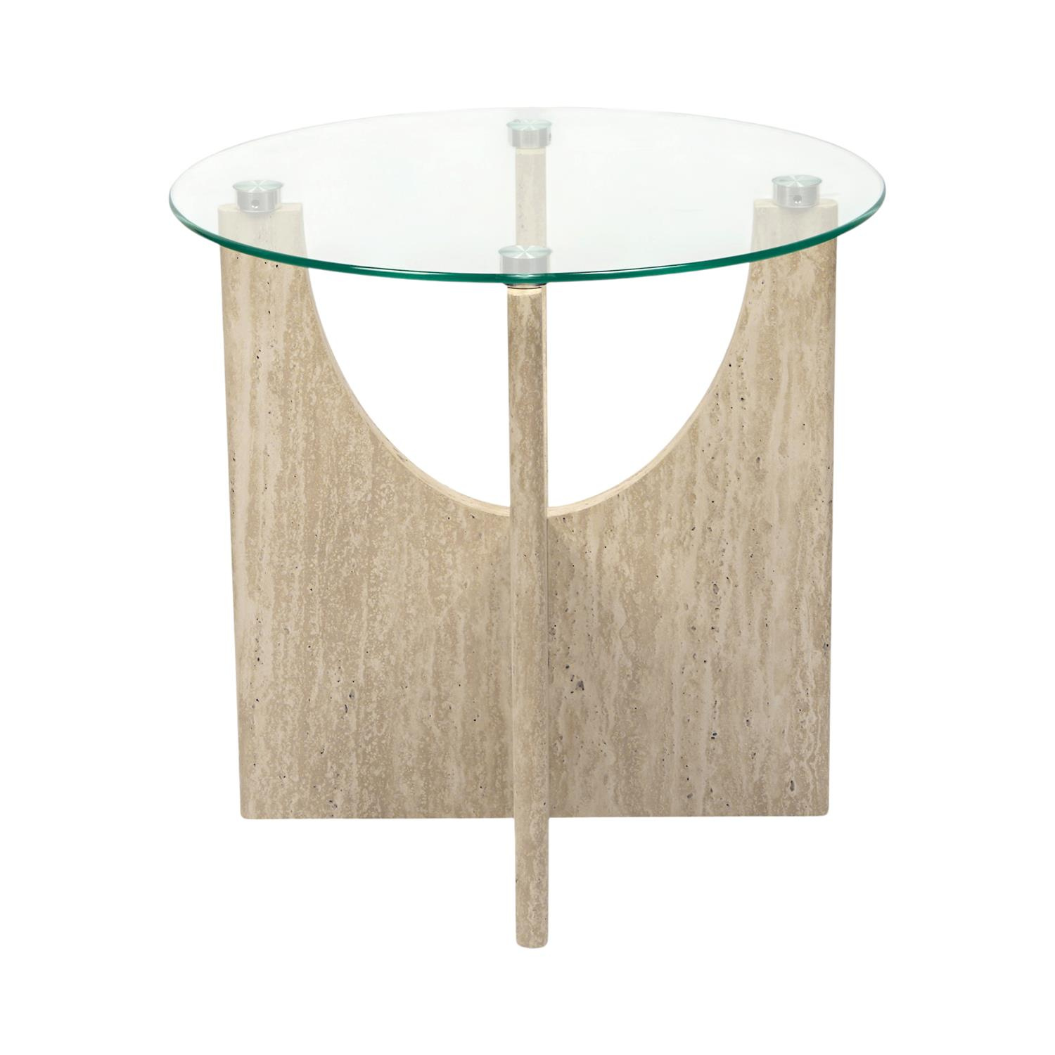 Stolik kawowy Yelo 45cm trawertyn - obrazek 9