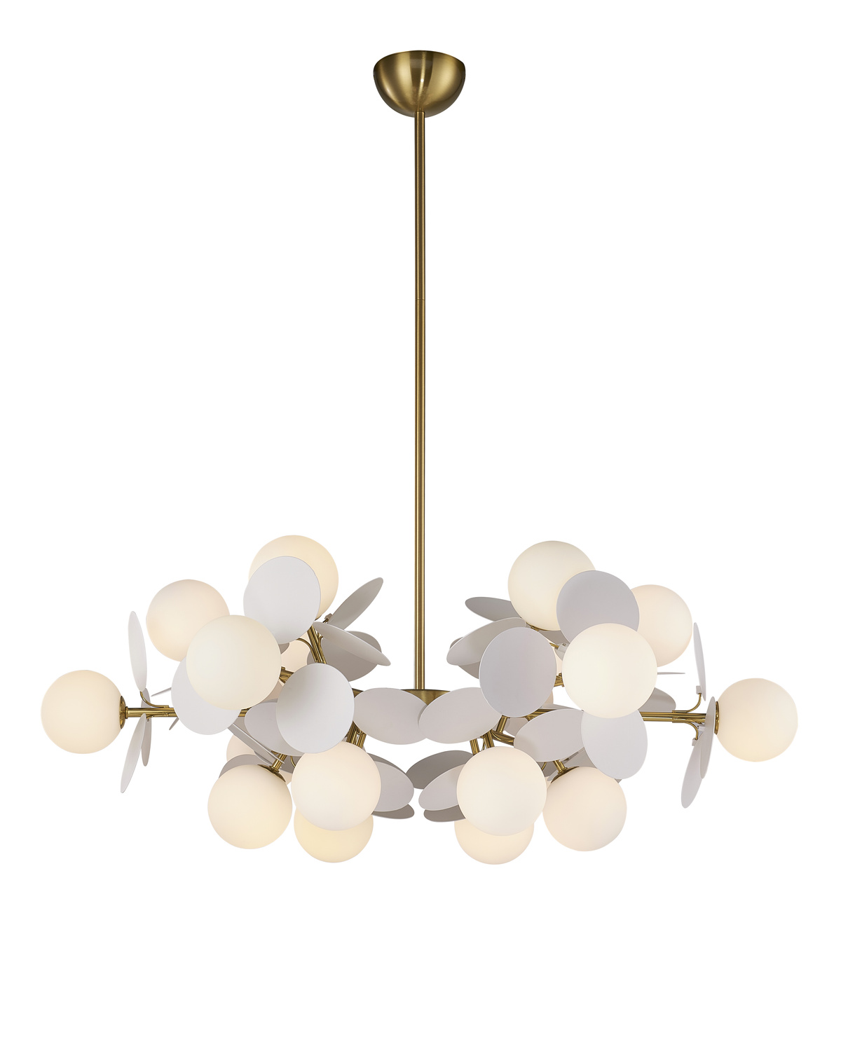 Lampa wisząca CHIC-6, biało złota 90 cm - obrazek 6
