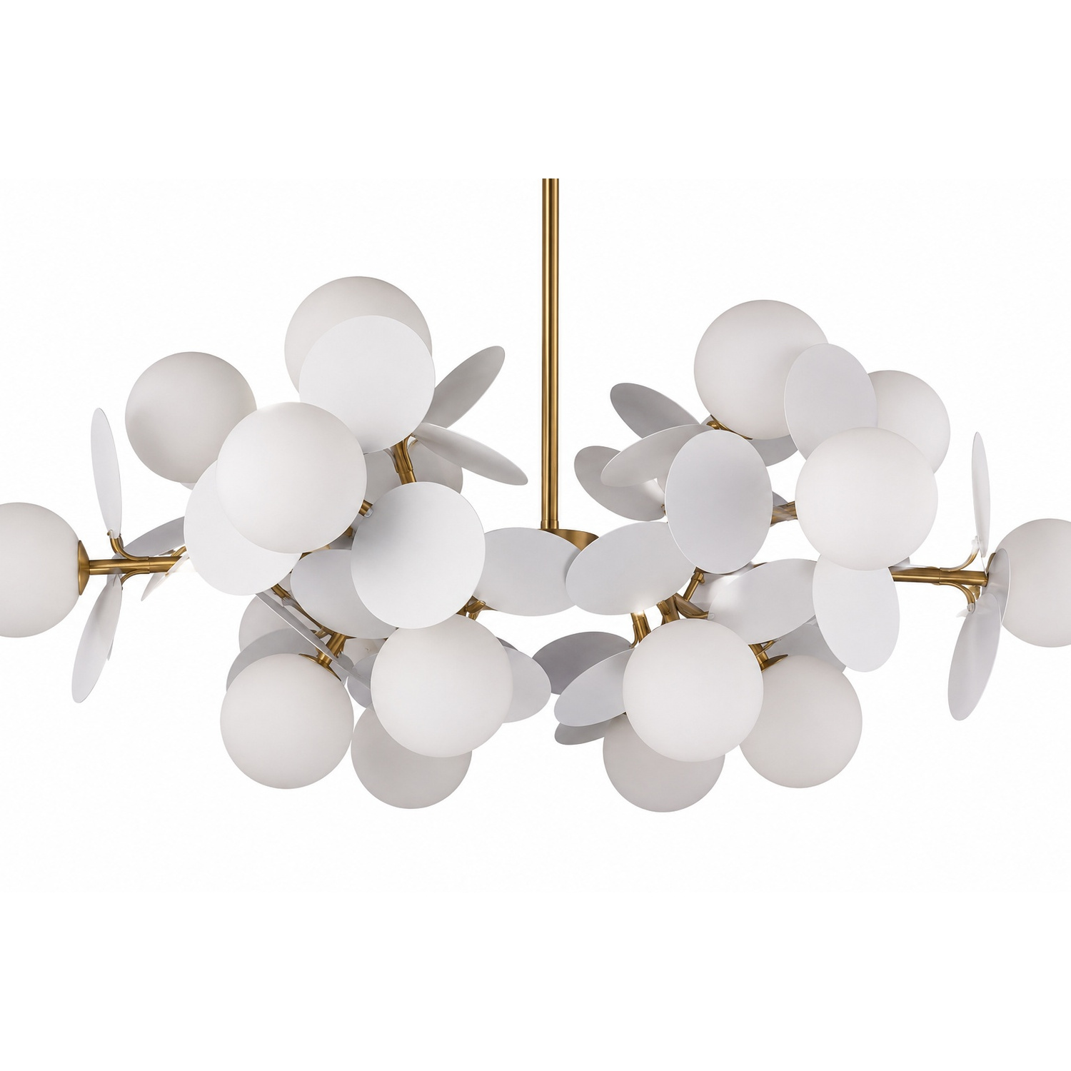 Lampa wisząca CHIC-6, biało złota 90 cm - obrazek 9