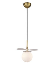 Lampa wisząca CHIC-1 biało złota, 20 cm
