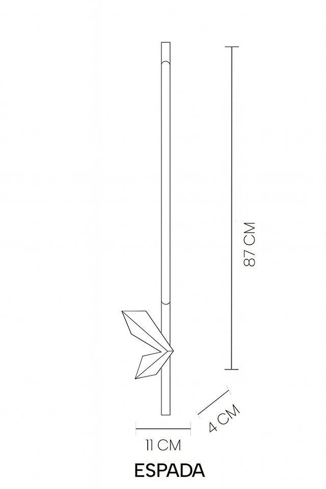 MOOSEE zestaw 2 lamp ściennych ESPADA złoty - obrazek 6