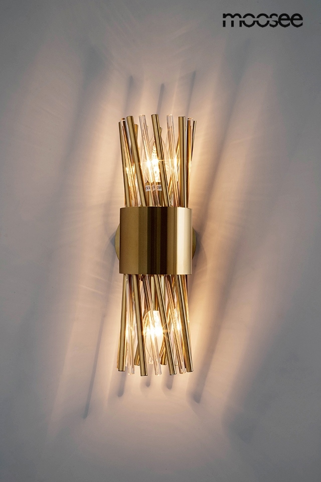 MOOSEE zestaw 2 lamp ściennych LORENZO złoty - obrazek 3