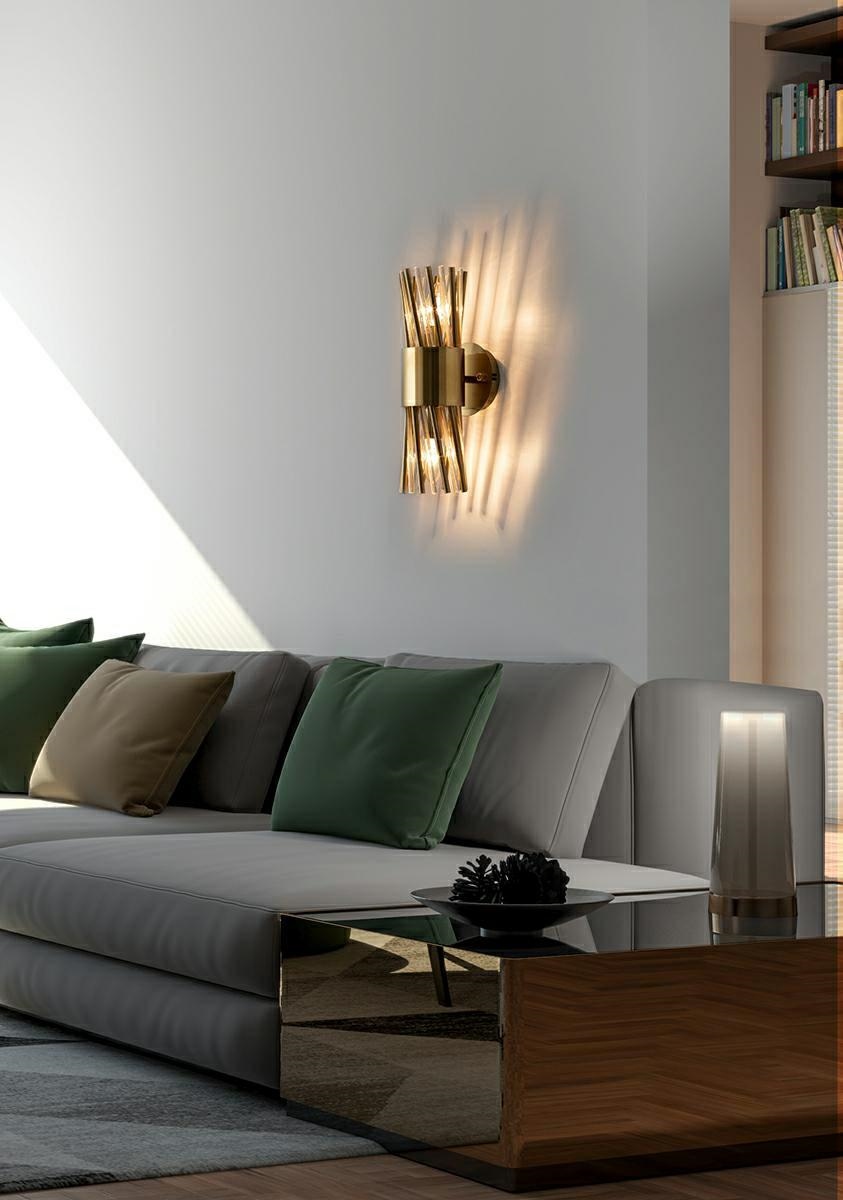 MOOSEE zestaw 2 lamp ściennych LORENZO złoty - obrazek 9