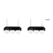 MOOSEE zestaw 2 lamp wiszących DROPS 3 czarny