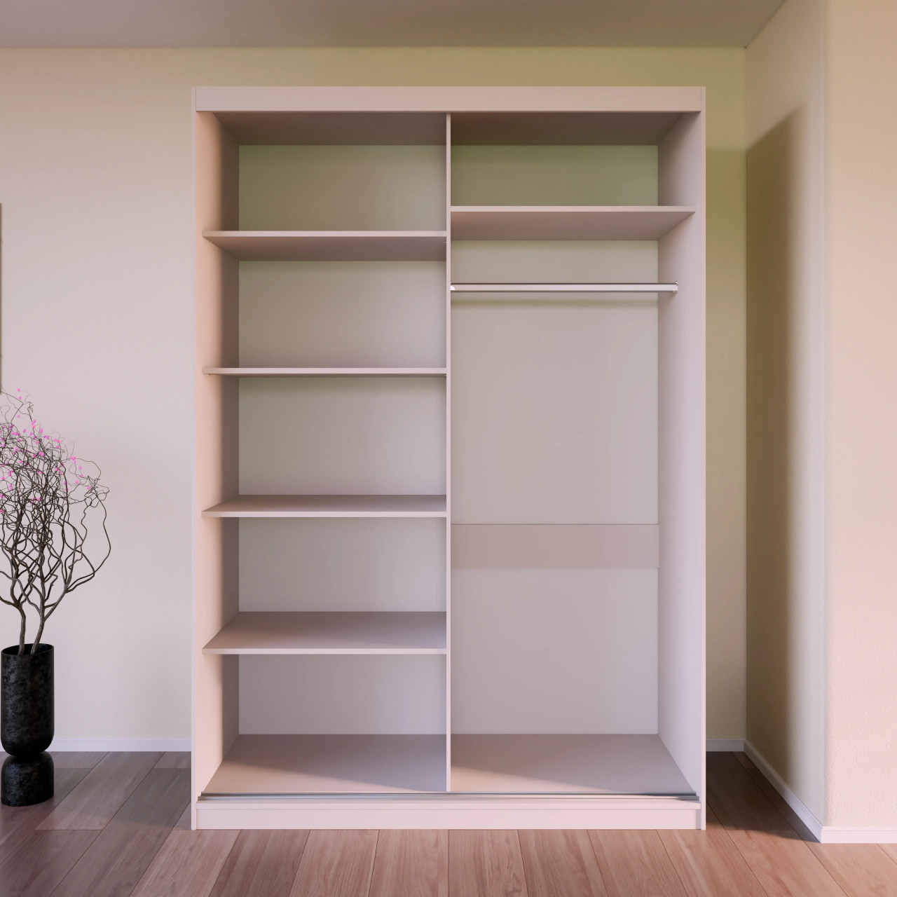 Szafa przesuwna z lustrem VALTURA 150cm kaszmir - obrazek 7