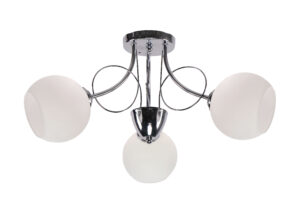 FANTA lampa sufitowa chromowy 3x40W E27 klosz biały