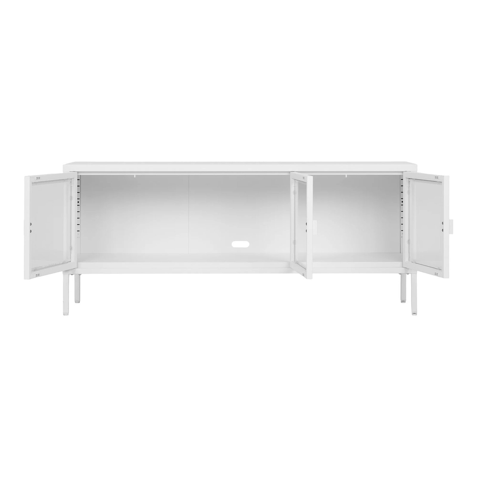 Szafka RTV Brisbane biała stojąca pod telewizor nowoczesna 130 cm - obrazek 3