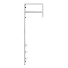 Wieszak ścienny Trento biały metalowy do przedpokoju 82 cm
