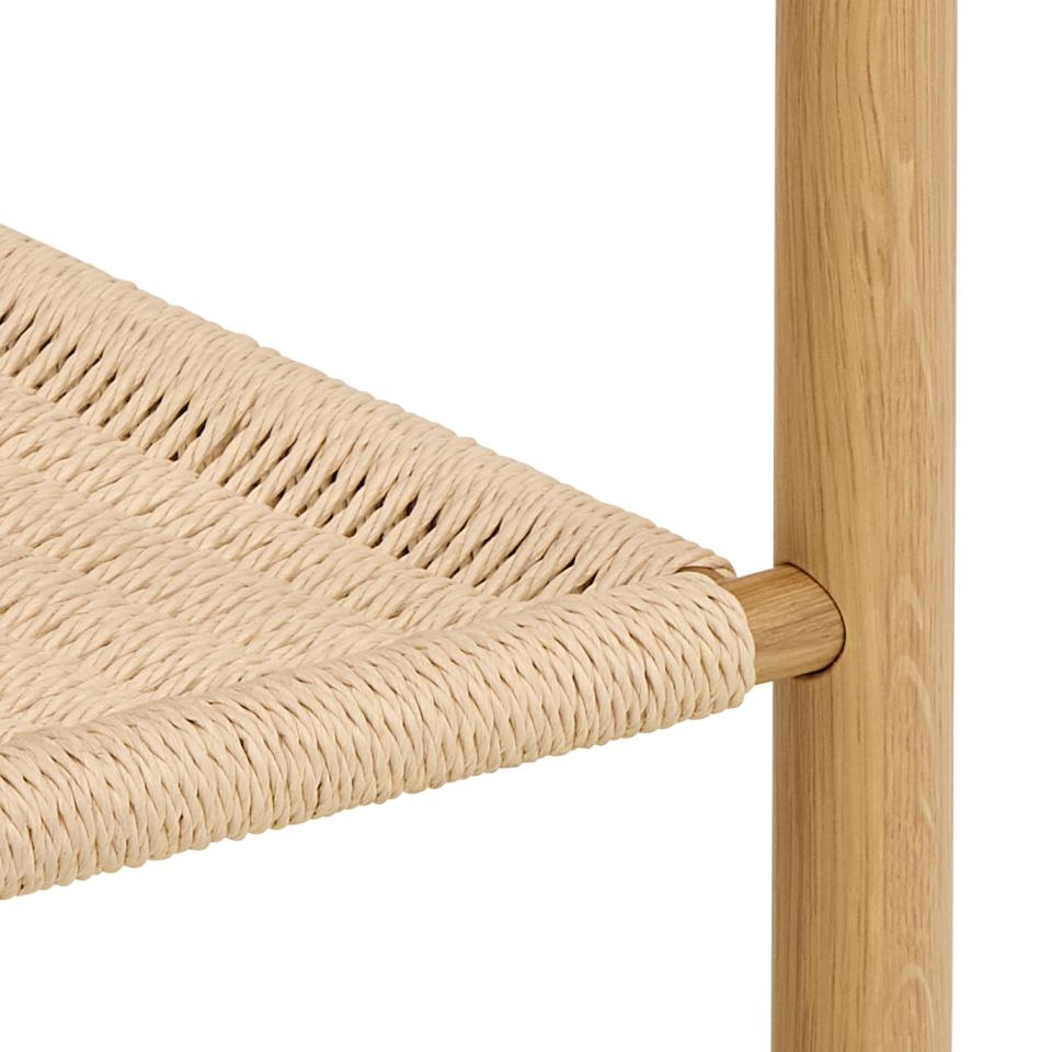 Szafka nocna Monfort dębowa z szufladą i półką boho 44 cm - obrazek 5