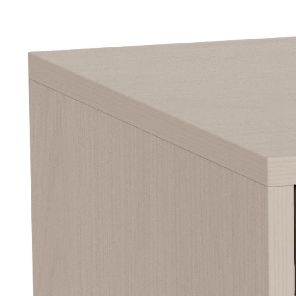 Szafka nocna do sypialni Palmdale szara z 2 szufladami 46 cm - obrazek 13