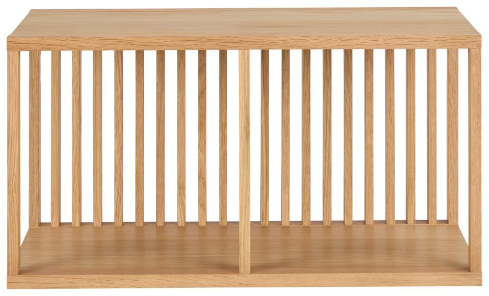 Półka na książki Wellington II drewniana ścienna z dębu 67 cm - obrazek 5