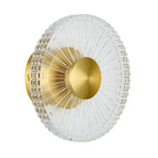Lampa ścienna SUNBLAST - kinkiet LED 20 cm, złoty