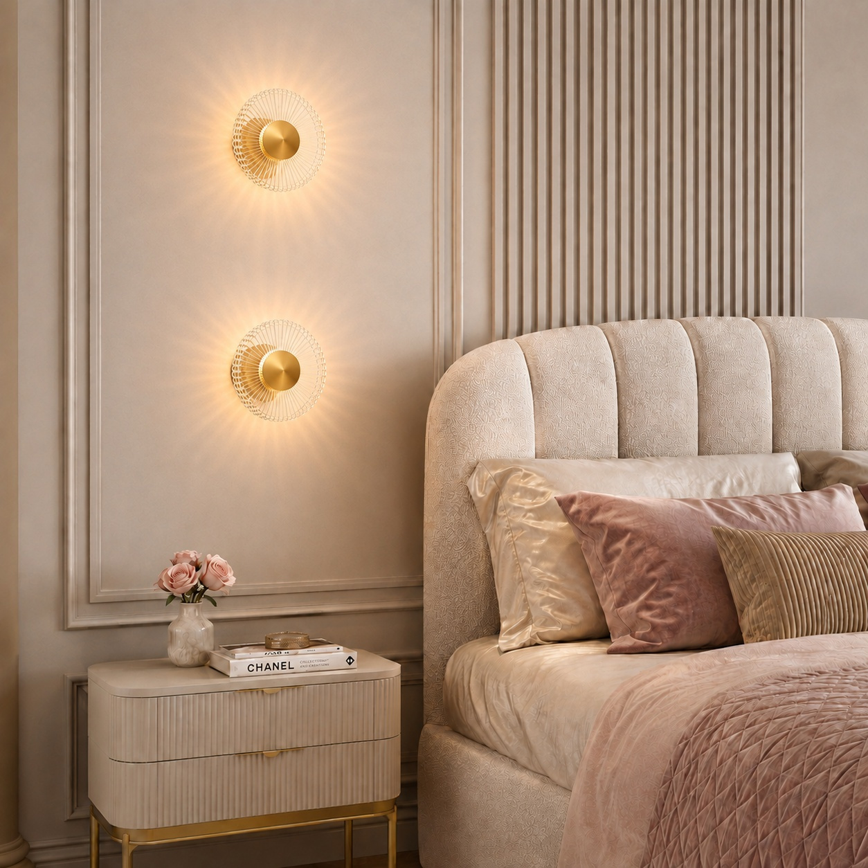 Lampa ścienna SUNBLAST - kinkiet LED 20 cm, złoty - obrazek 3